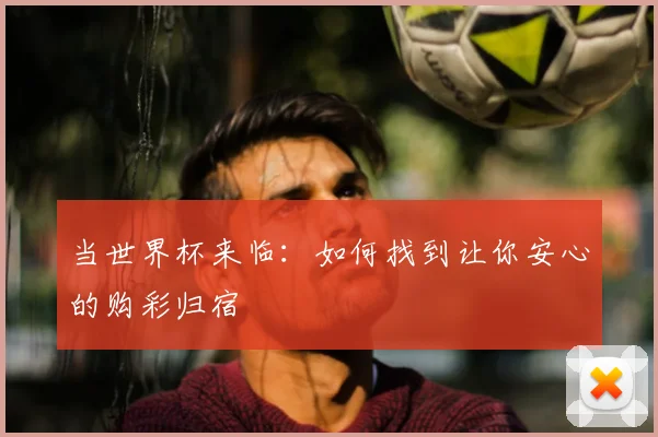 当世界杯来临：如何找到让你安心的购彩归宿
